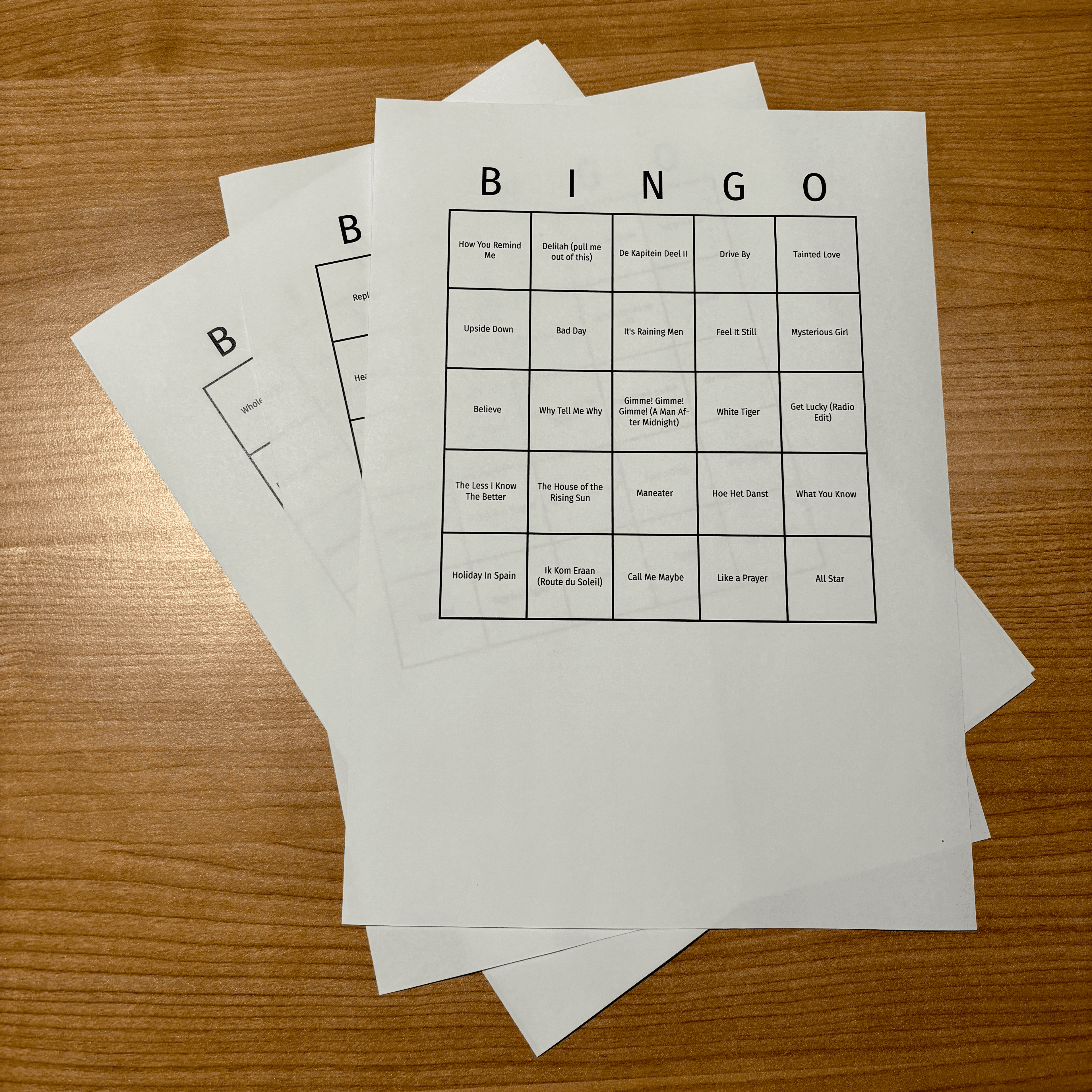 Music Bingo